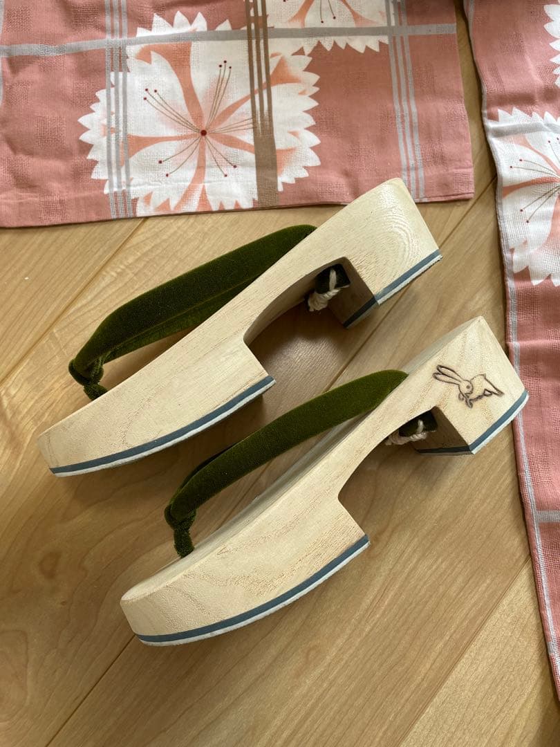 夢工房高級ブランド浴衣帯下駄小物一式 総額7万円超 美品 百貨店購入