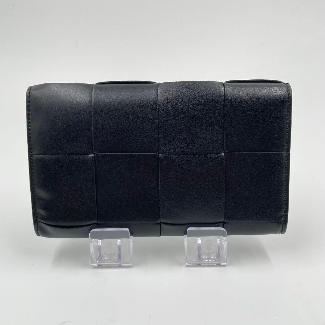 新品未使用BOTTEGA VENETA カセット イントレチャート 長財布 黒