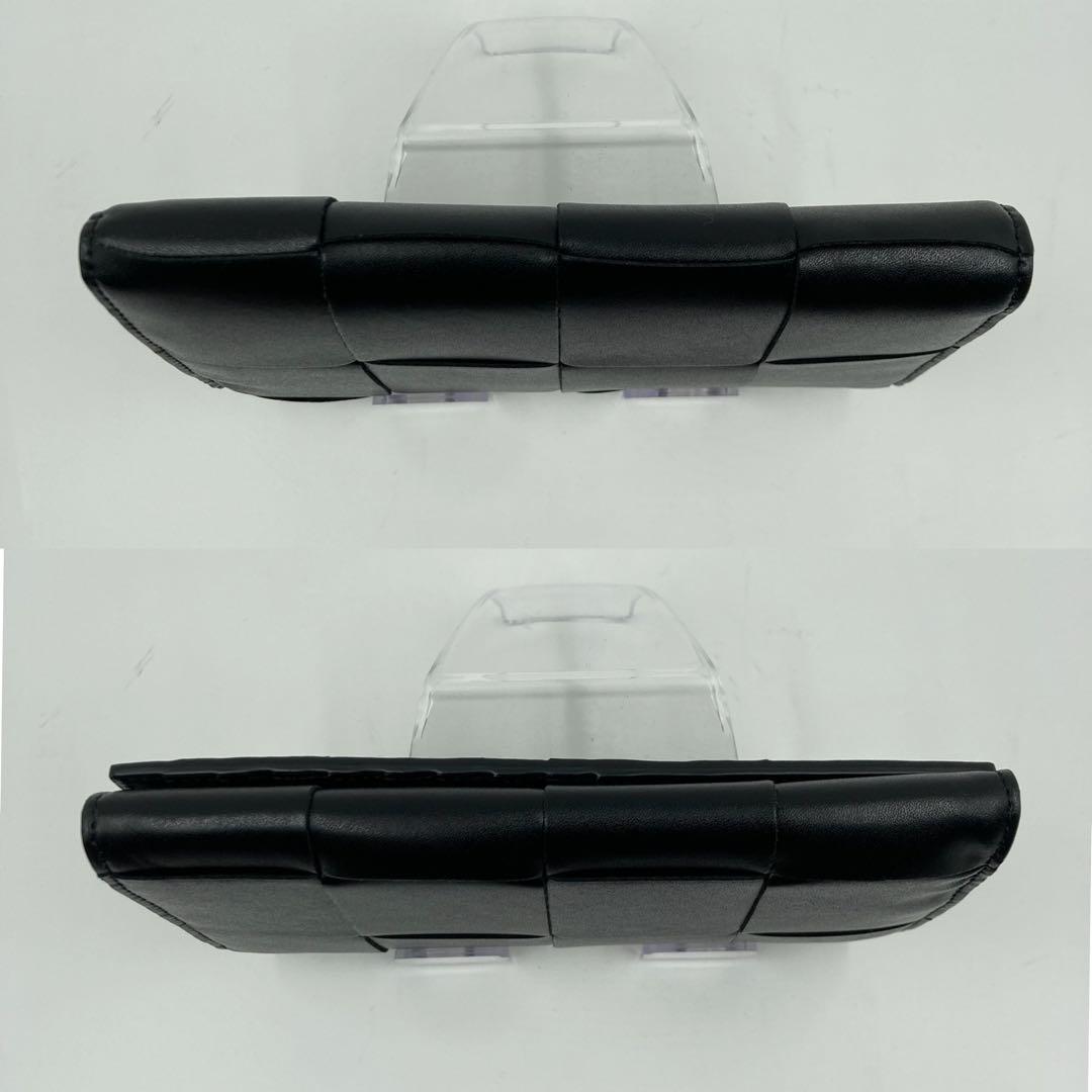 新品未使用BOTTEGA VENETA カセット イントレチャート 長財布 黒