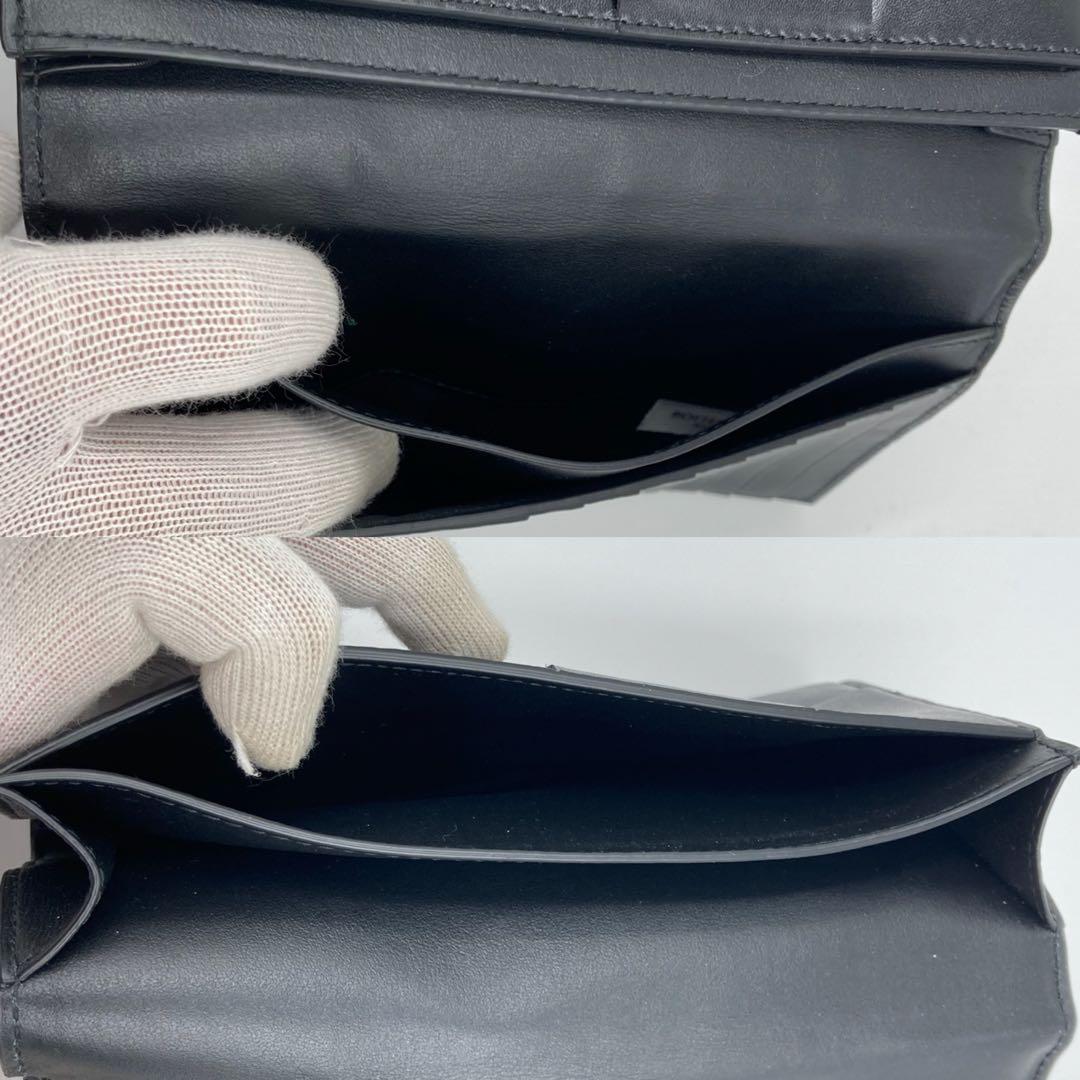 新品未使用BOTTEGA VENETA カセット イントレチャート 長財布 黒