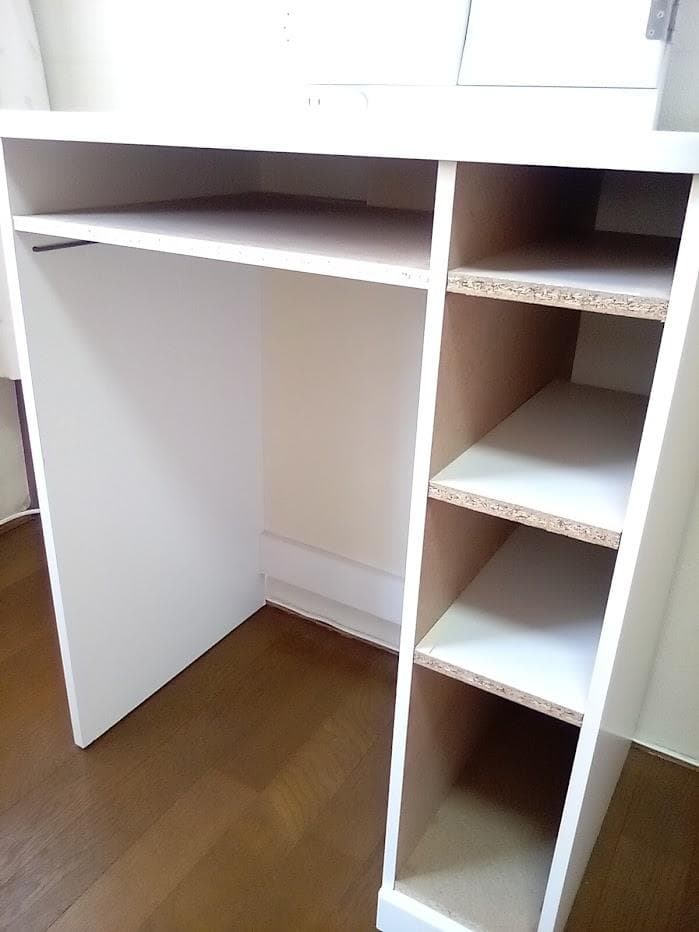 ドレッサー 三面鏡 鏡台 白 ホワイト 引出し 収納 コンセント 照明 送料込み