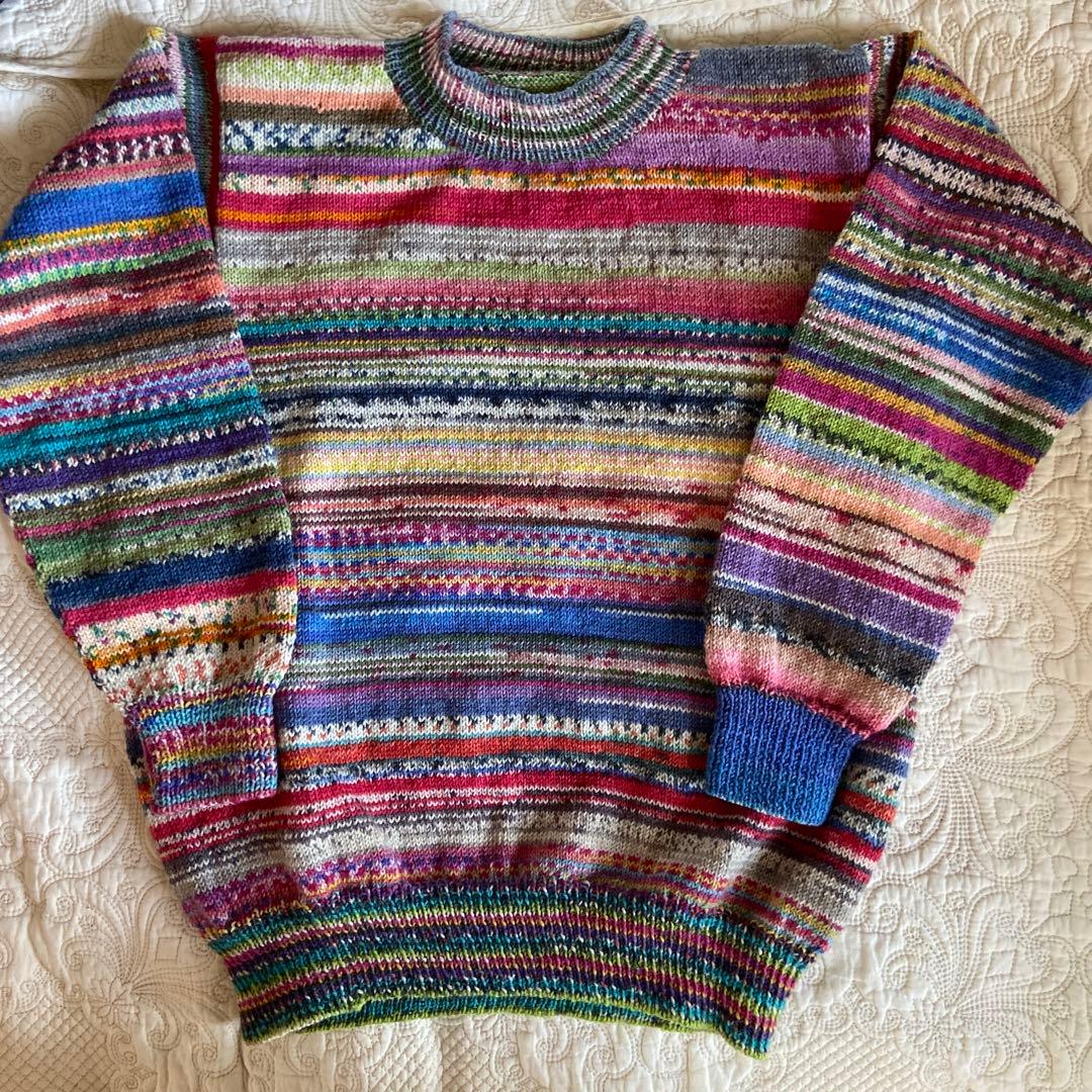 アッコちゃん様 梅村マルティナオパール毛糸手編みセーター