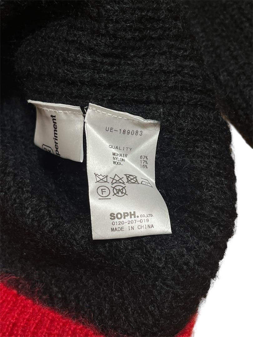 ユニフォームエクスペリメント　モヘア　ニットセーター　ブラック　メンズ　Ｌ相当