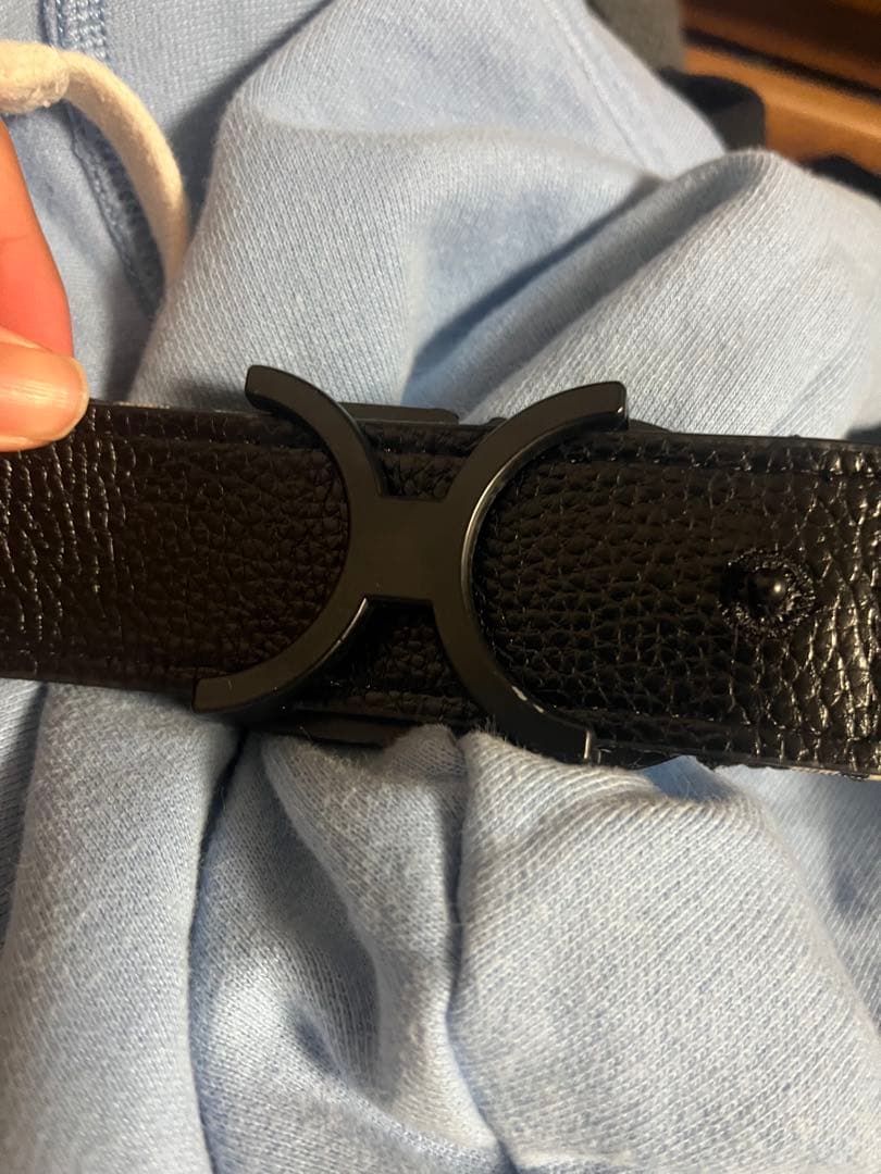 らいさん専用 Dior ロゴ入りレザーベルト 100