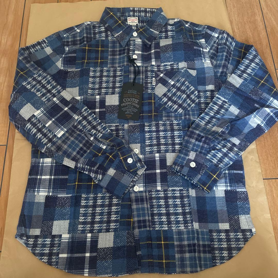 未使用品　COOTIE PRODUCTIONS チェック柄ネルシャツ