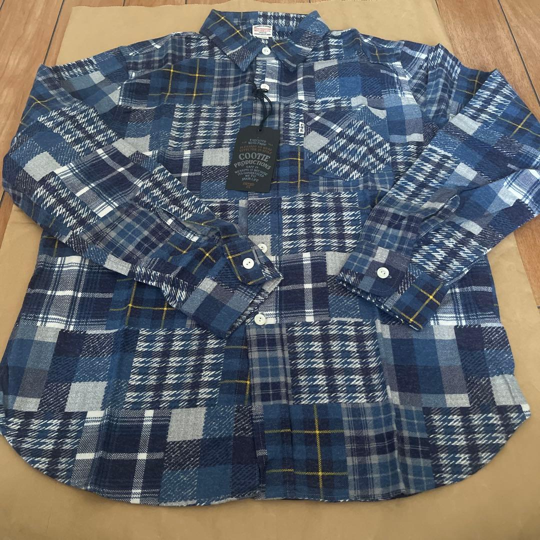 未使用品　COOTIE PRODUCTIONS チェック柄ネルシャツ
