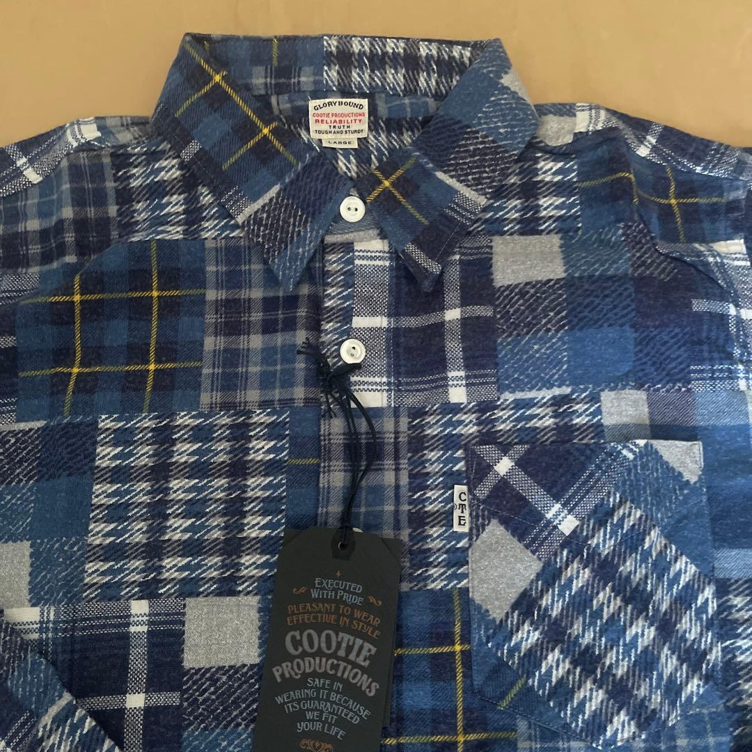 未使用品　COOTIE PRODUCTIONS チェック柄ネルシャツ