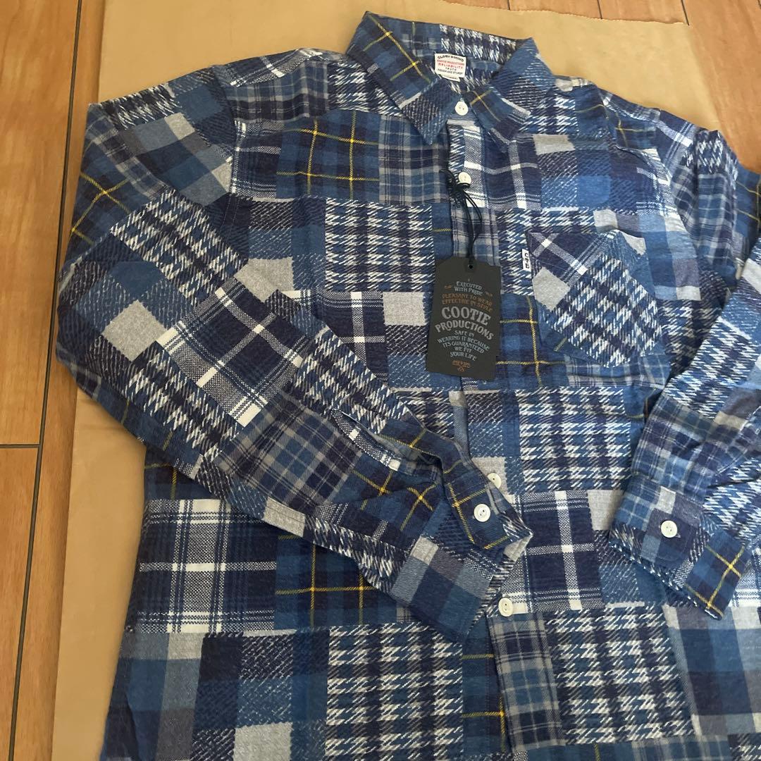 未使用品　COOTIE PRODUCTIONS チェック柄ネルシャツ
