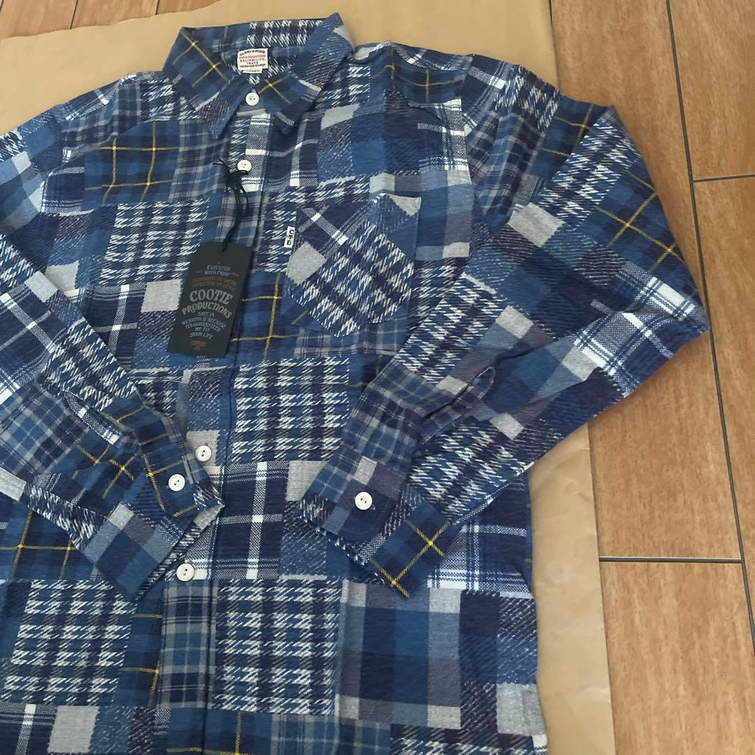 未使用品　COOTIE PRODUCTIONS チェック柄ネルシャツ