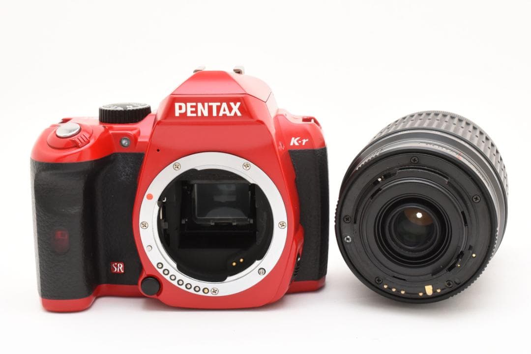 ★並品★ペンタックス K-r 55-300 レンズセット レッド #19801