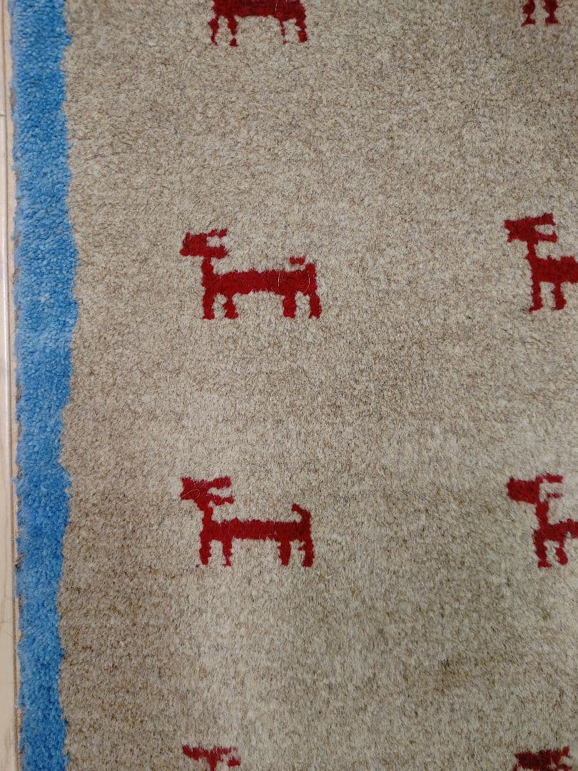 Summer SALE ペルシャ絨毯　ギャッベ　新品 85x57 cm