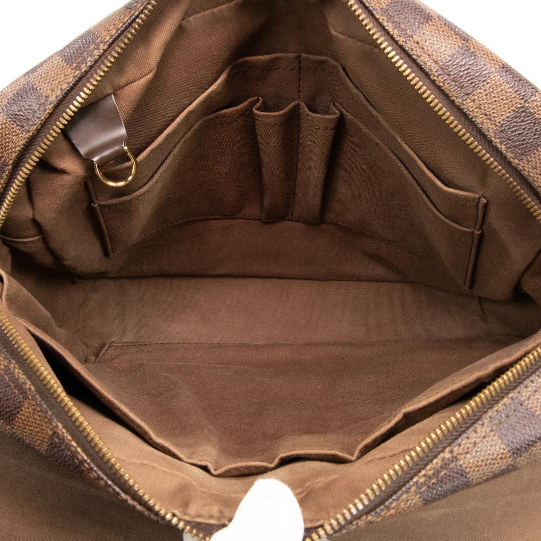 本物 ヴィトン メッセンジャーバッグ メンズ シェルトンMM ダミエ 茶色