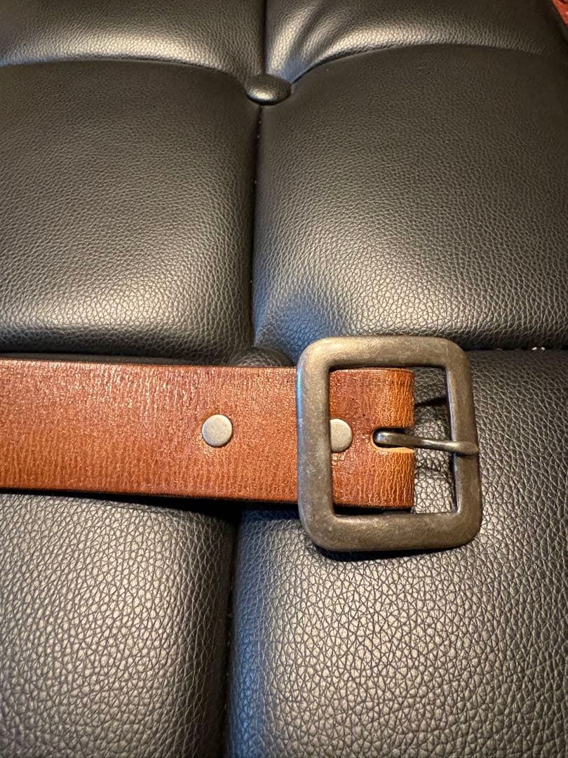 RRL ハンドバーニッシュド　レザーベルト　希少！２８インチ