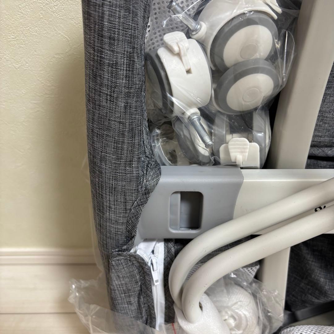 ❤️1品限り❤️Cradoa ベビーベッド 多機能 高さ6段調整 キャスター付き