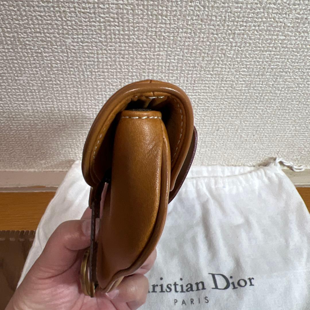 Christian Dior レザー サドルバッグ ウエストポーチ ボディバッグ