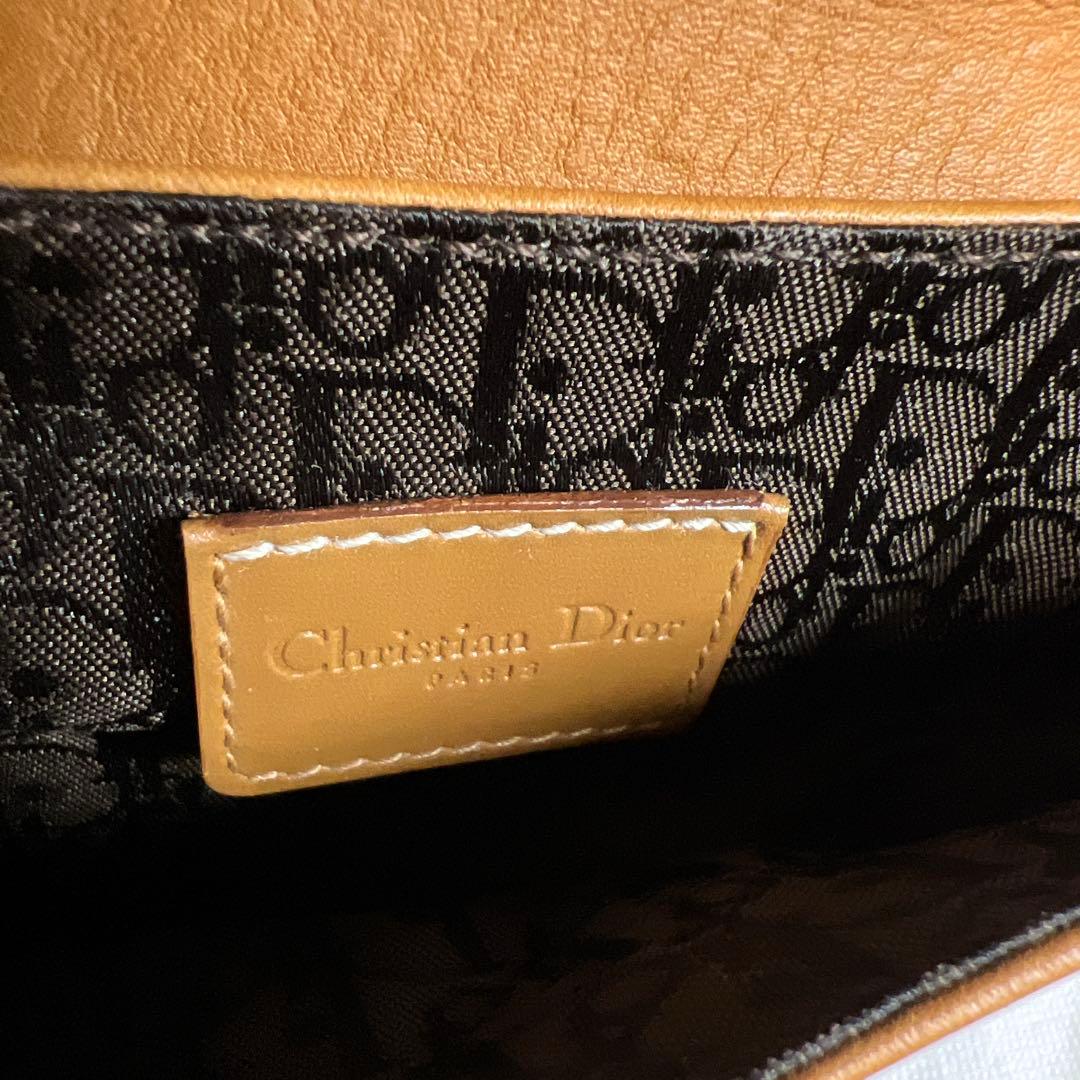 Christian Dior レザー サドルバッグ ウエストポーチ ボディバッグ