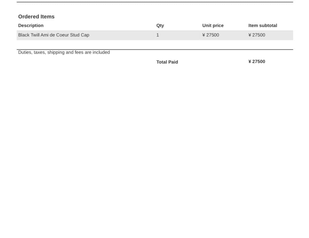 AMI DE COEUR スタッド キャップ