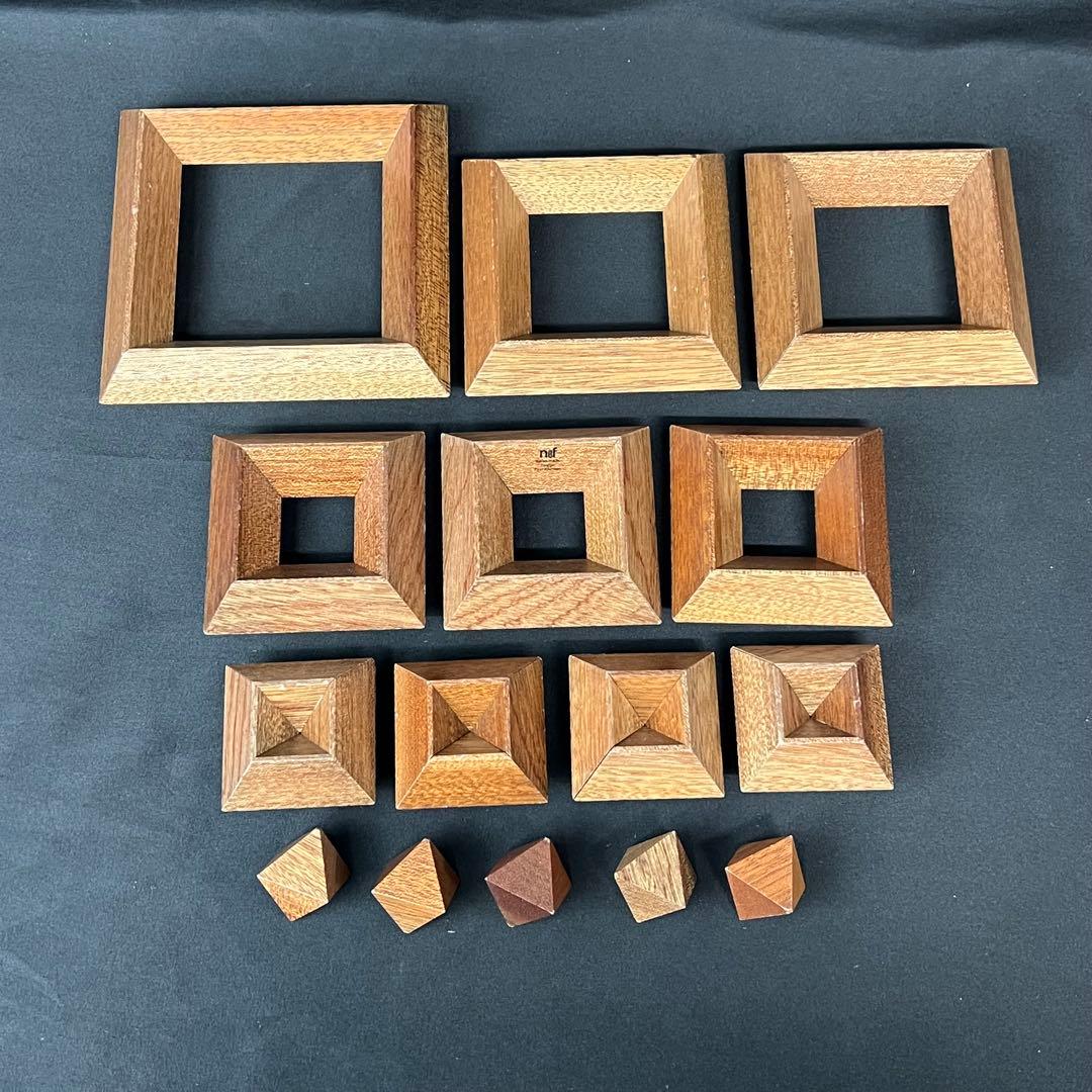 ネフ社　Naef　ダイアモンド　くるみ　ウォルナッツ 積み木 スイス製
