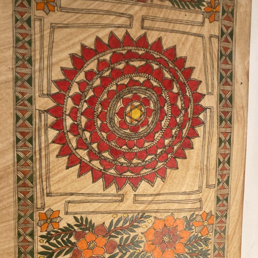 インド　ミティラー画(原画)