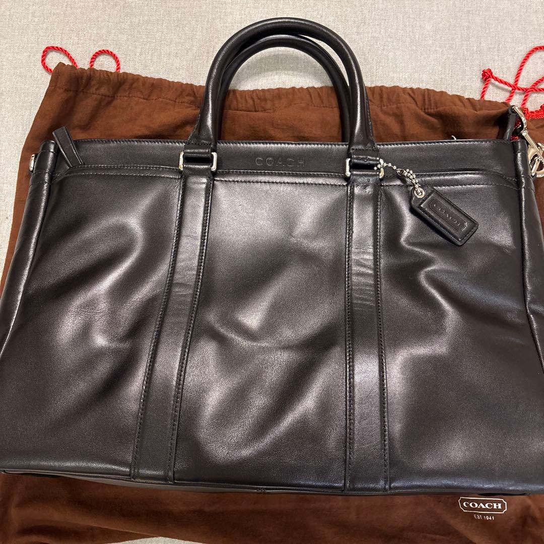 COACH ダークブラウン トートバッグ