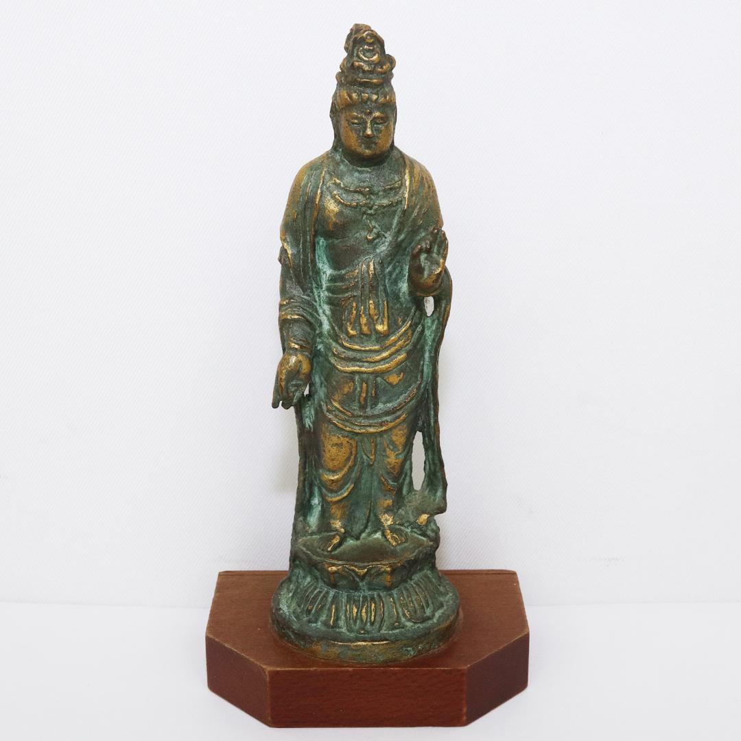 聖観世音菩薩 銅製 北村西望 高さ15cm