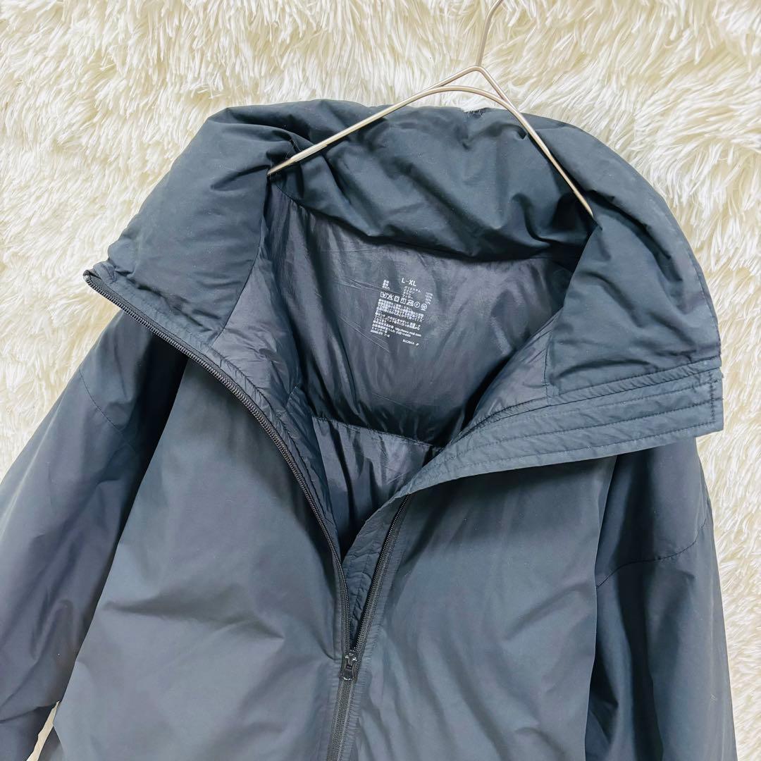 MUJI 無印良品 ムジラボ 撥水 ダウンコート L-XL ブラック 黒