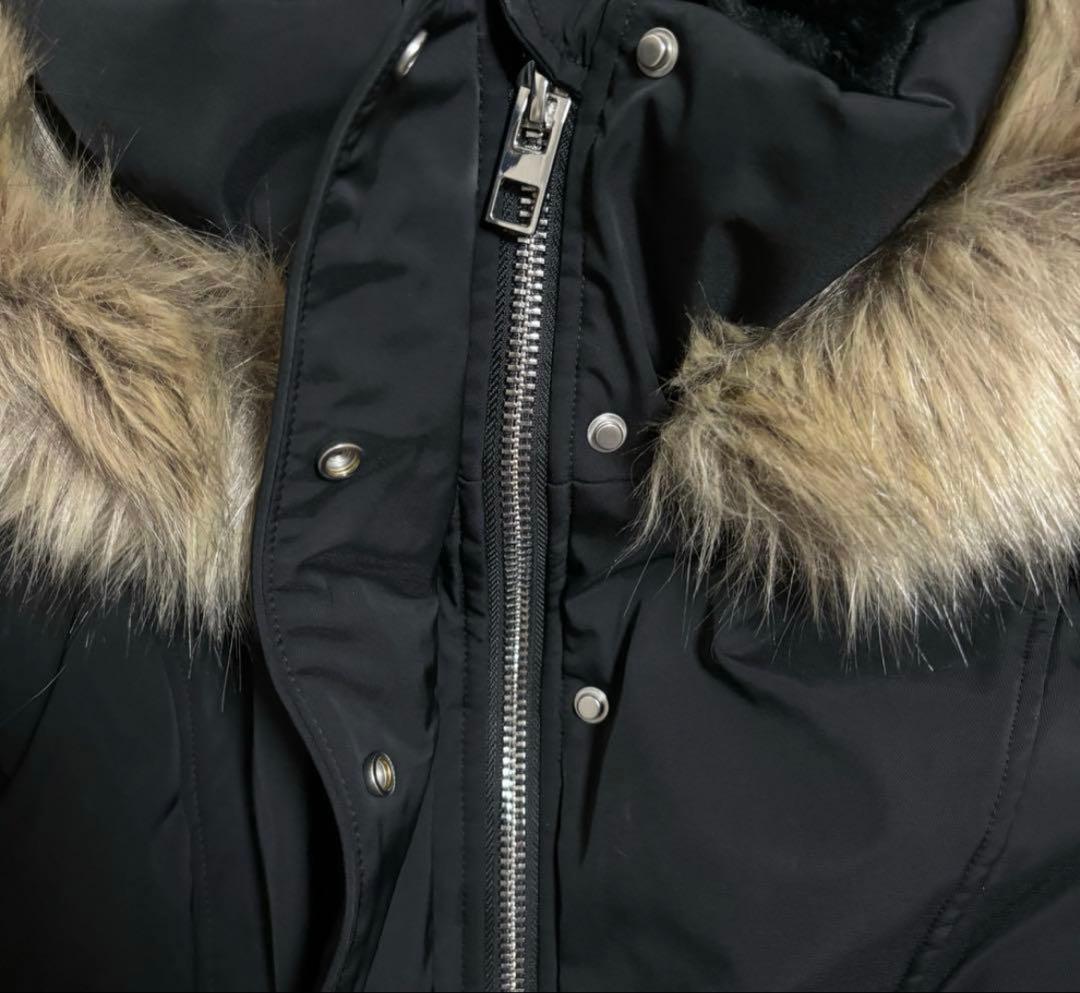 ザラZARAウォーター＆ウィンドプロテクション パーカー Sブラック 防水 防風