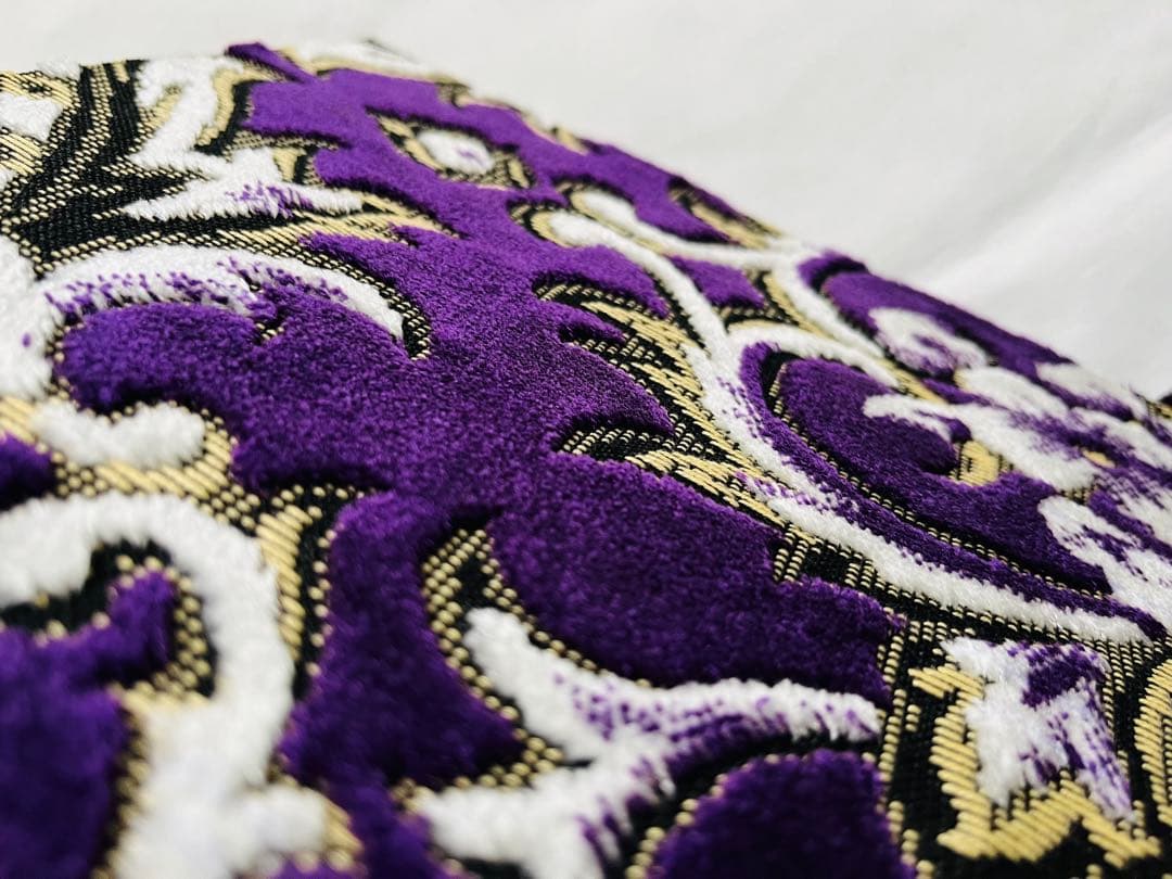 サイドカーテン　三角カーテン　金華山　華恋　パープル　紫　中型　大型