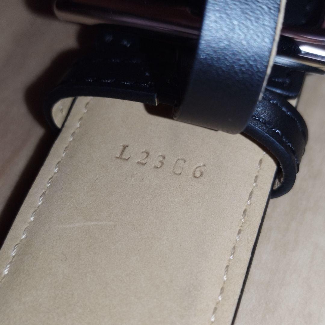 【美品】ジョンロブ　ベルト　カーフレザー　黒色　ブラック　85サイズ　メンズ