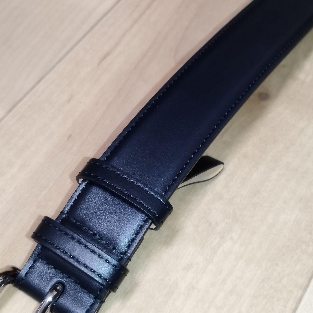 【美品】ジョンロブ　ベルト　カーフレザー　黒色　ブラック　85サイズ　メンズ