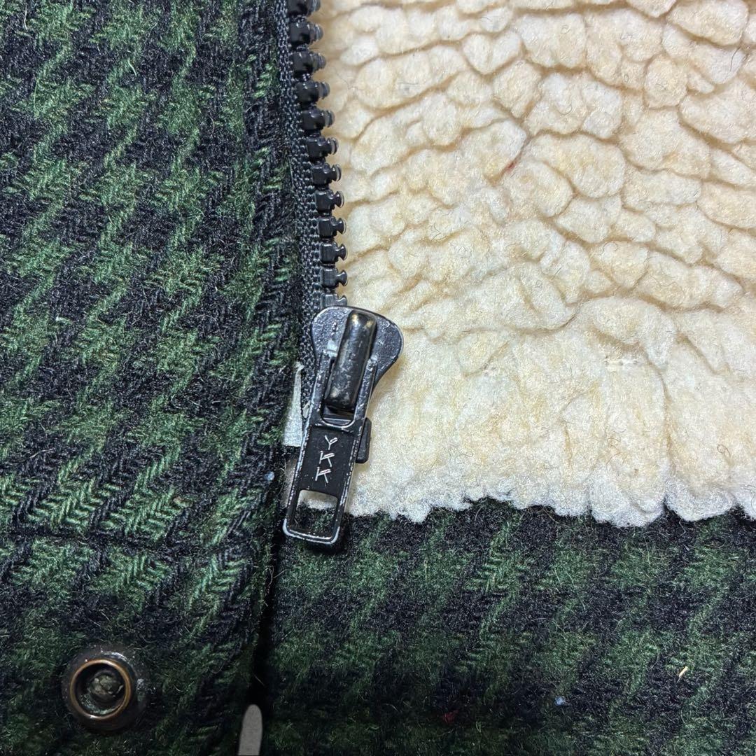 80’s Woolrich ウールハリントンジャケット USA製 短丈 裏ボア