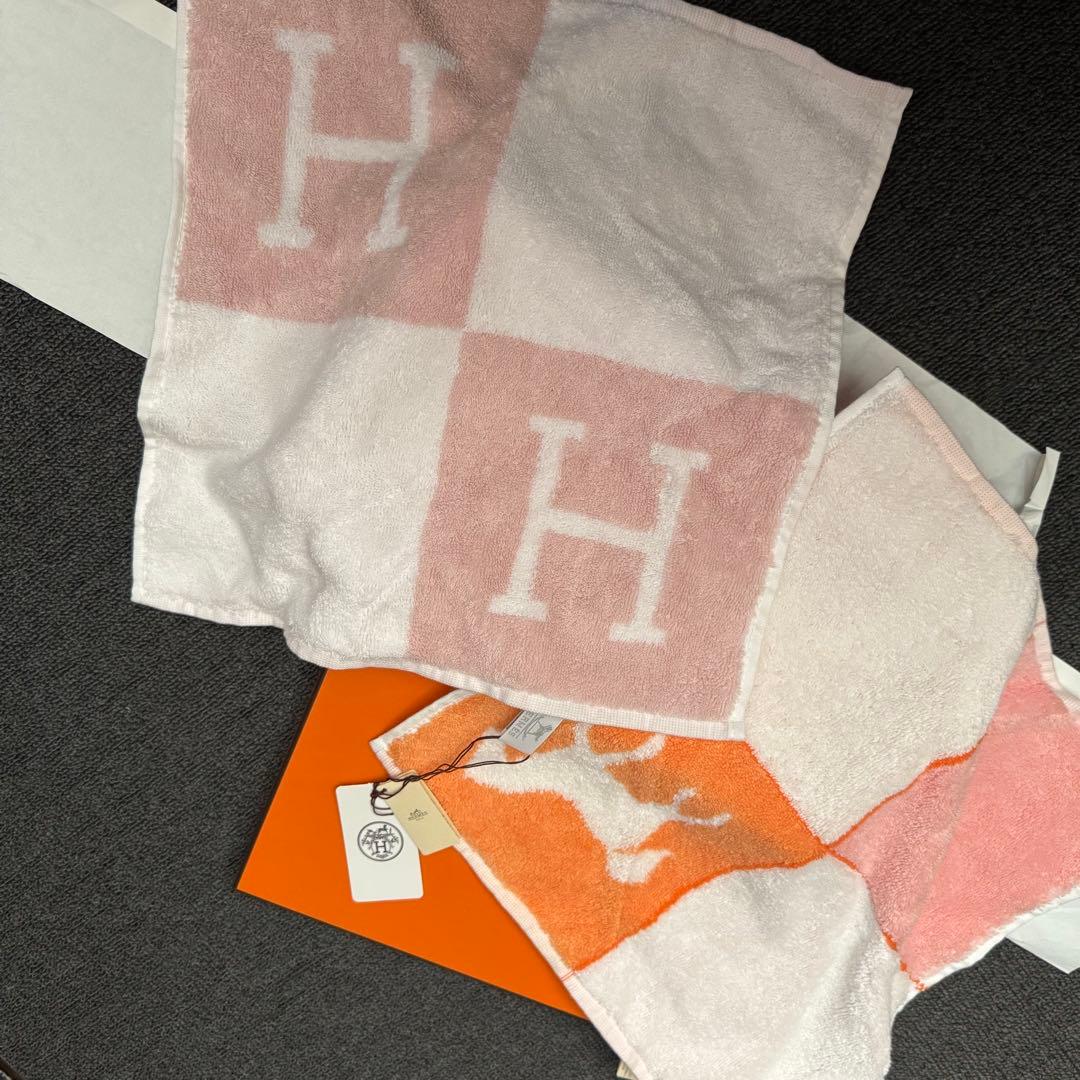 【新品】エルメス　ハンドタオル　アヴァロン　セット