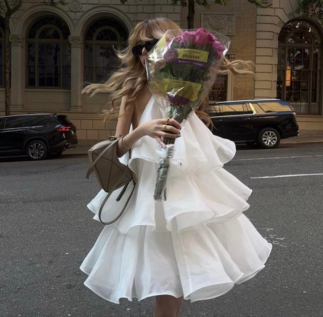 THE TOÉ Hesiod Frills Dress Sサイズ