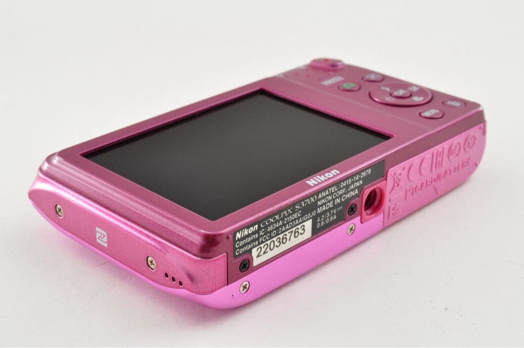 美品　NIKON COOLPIX S3700 ピンク　コンパクトデジタルカメラ