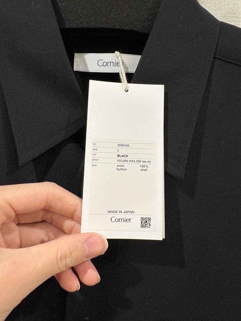 <新品未使用タグ有> Cornier Super180's WOOL SHIRT