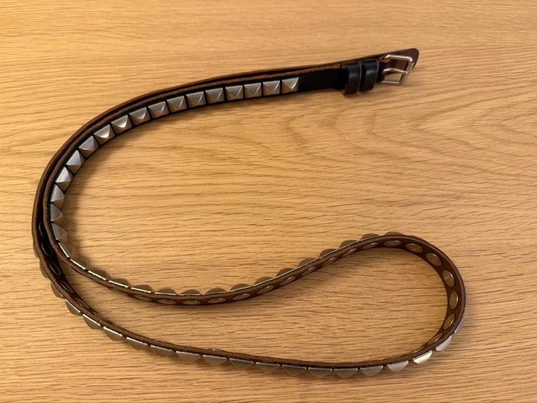 サンローラン　スタッズベルト　ナロー