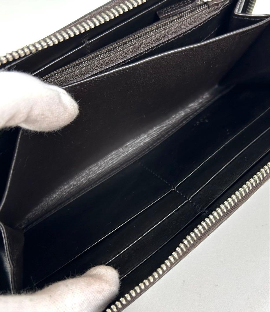 ✅【美品】 メンテ済み グッチ　ラウンドファスナー　GUCCI レザー　長財布