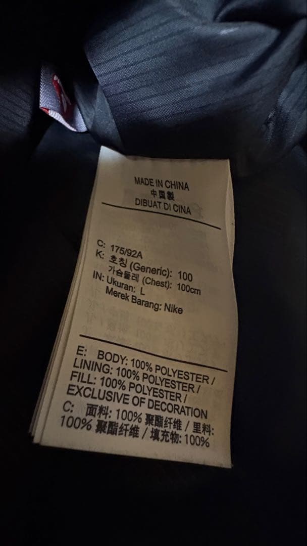 Nike ブラック ダウンベスト Lサイズ