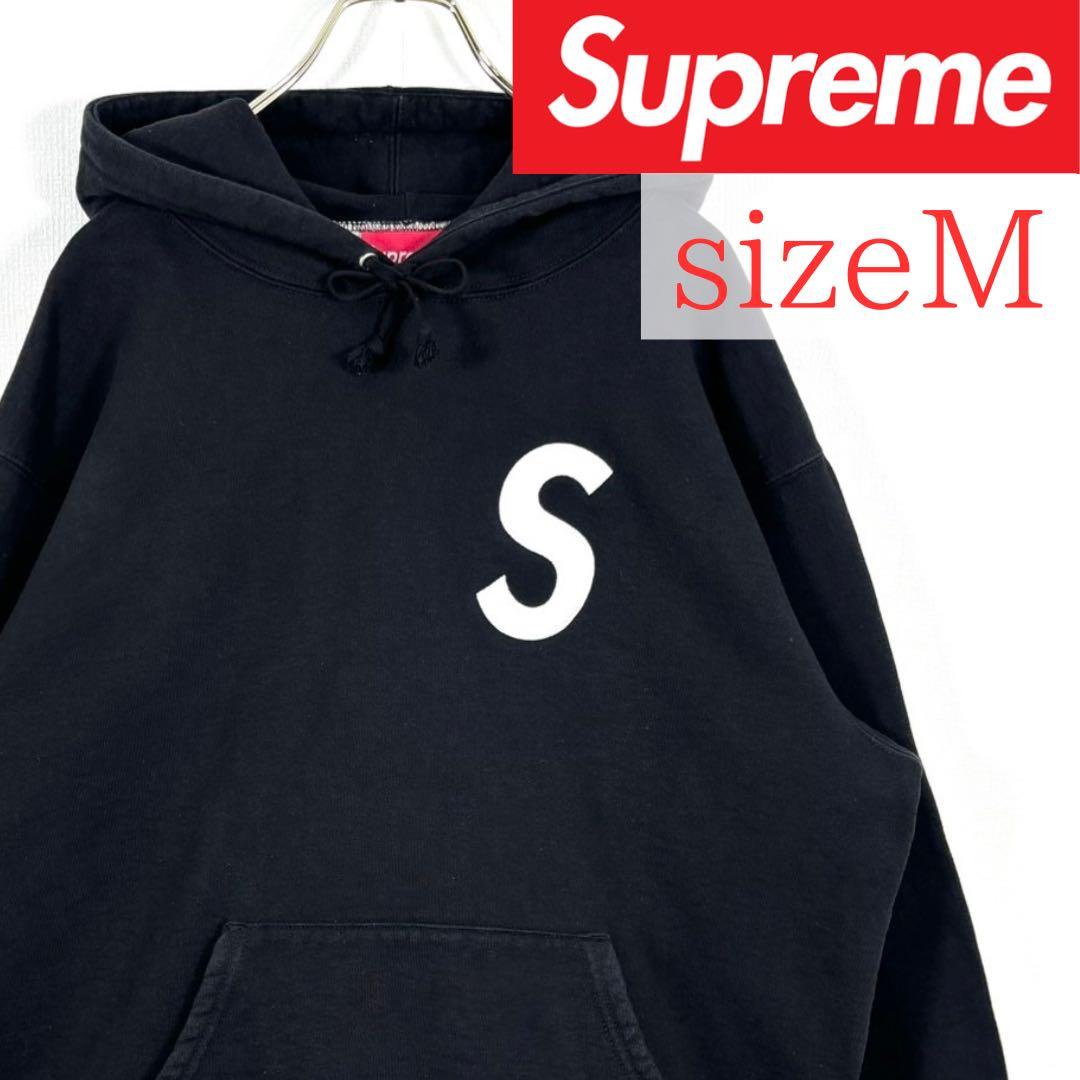 たけぇ Supreme バイカラーSロゴパーカー \