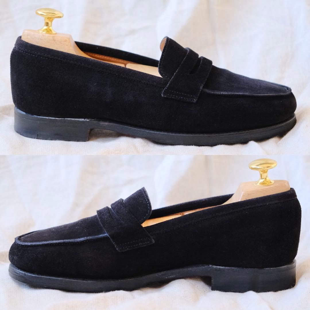 John Lobb ジョンロブ スエードローファーCampus黒45C