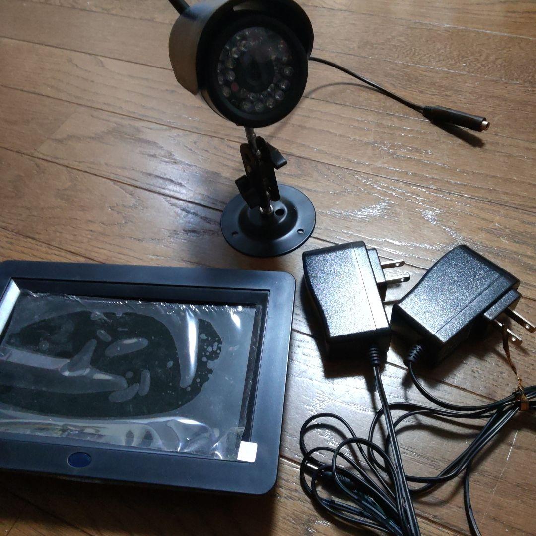 防犯カメラ　ワイヤレスモニターセット