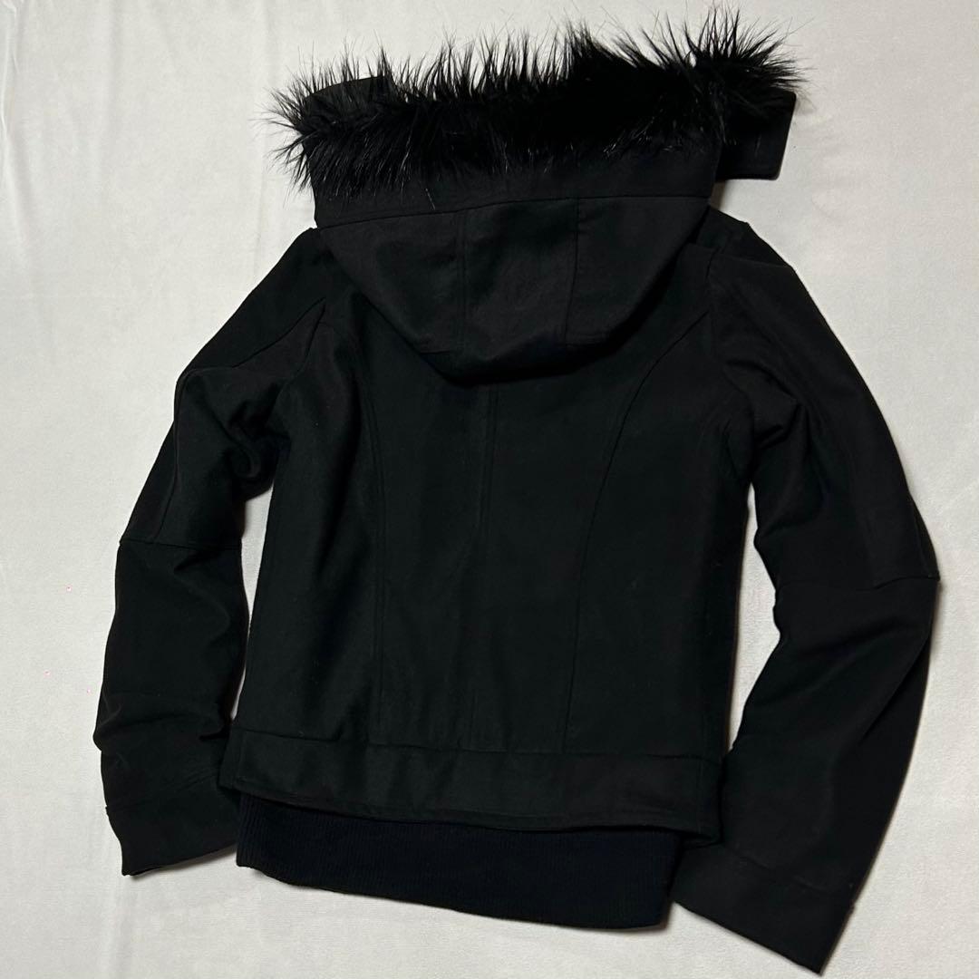 00s ナポレオンジャケット ファー フーディ お兄系 モードロック y2k