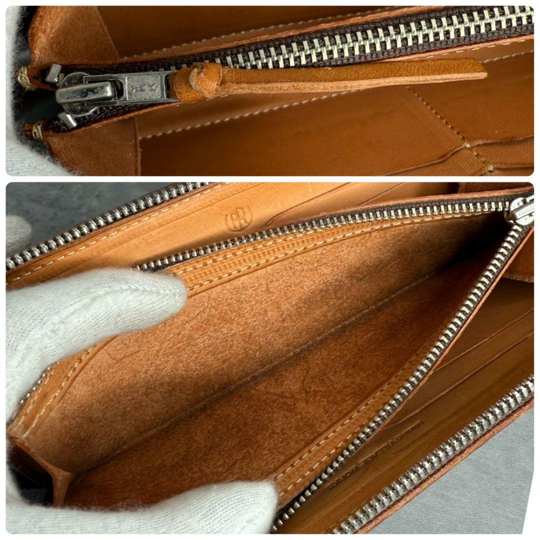 ★美品★REDMOON ラウンドジップ 長財布 51mm ビッグコンチョ