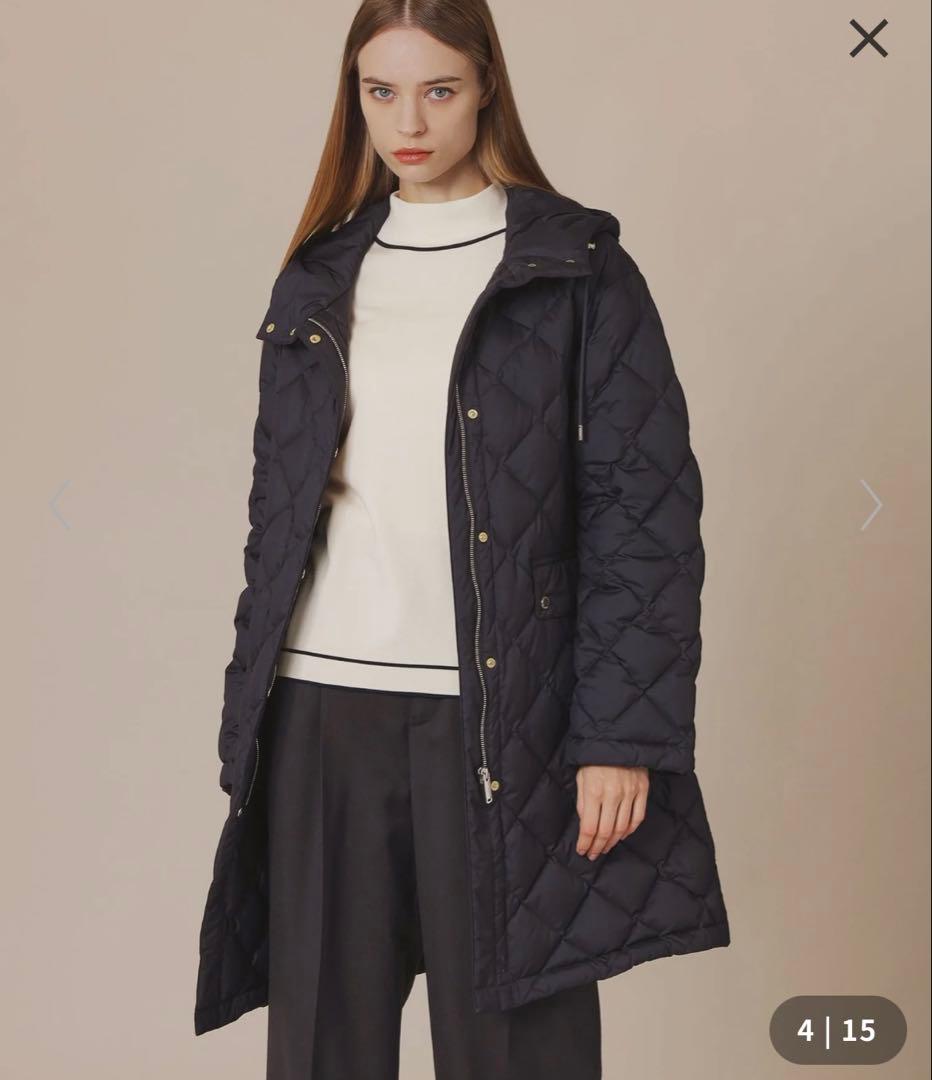 美品◼️マッキントッシュロンドン　ダウンキルトフーデットコート　44