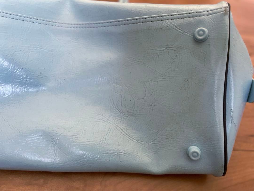 【レトロ】 PUMA 水色　ボストンバッグ