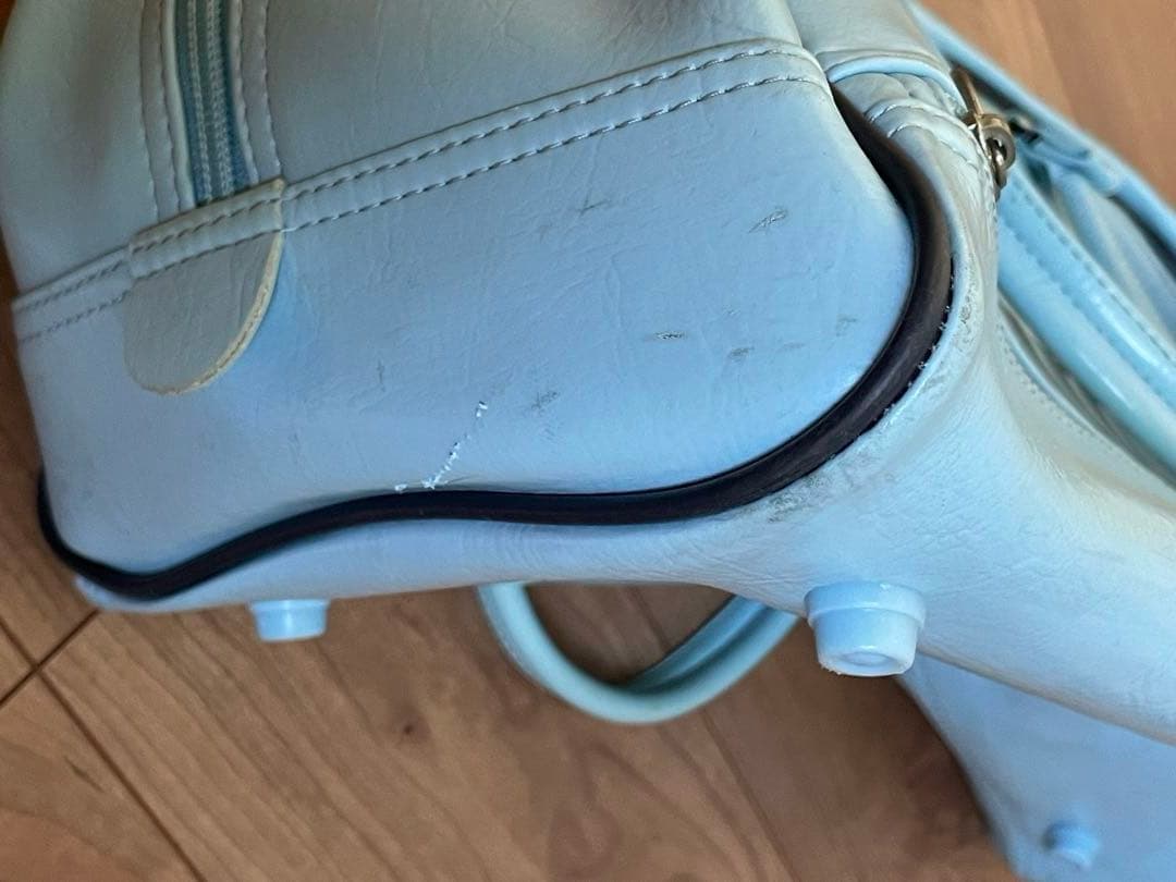 【レトロ】 PUMA 水色　ボストンバッグ