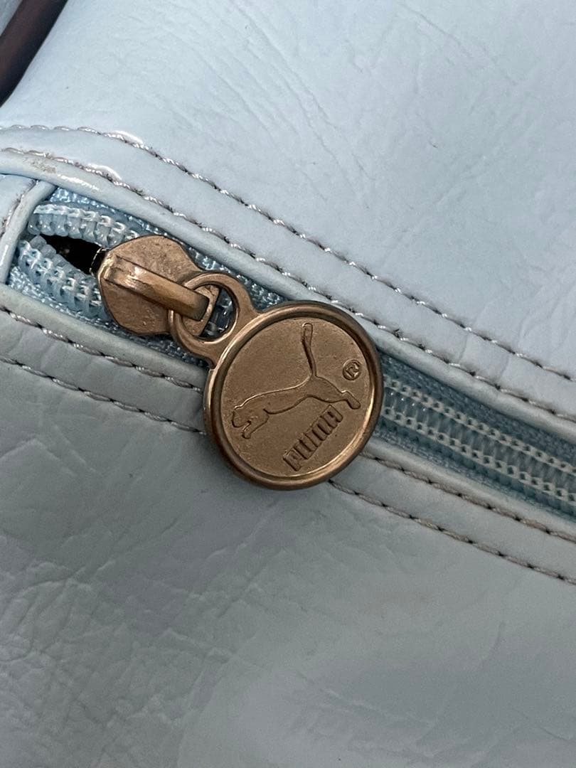 【レトロ】 PUMA 水色　ボストンバッグ