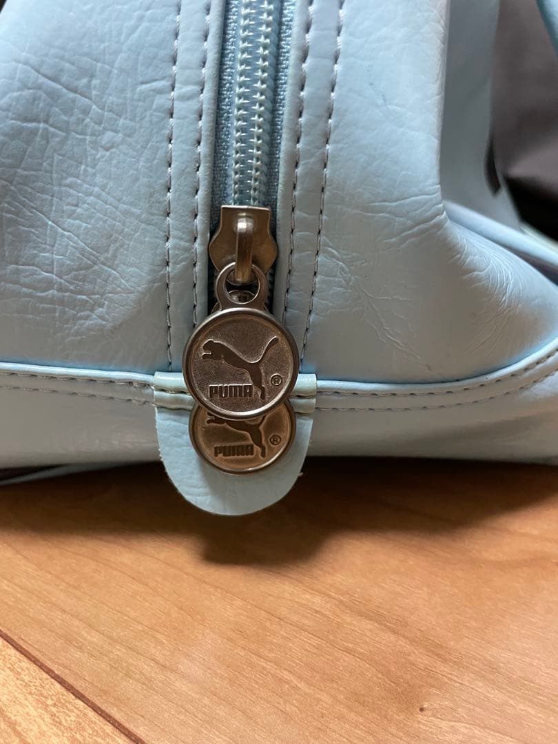 【レトロ】 PUMA 水色　ボストンバッグ