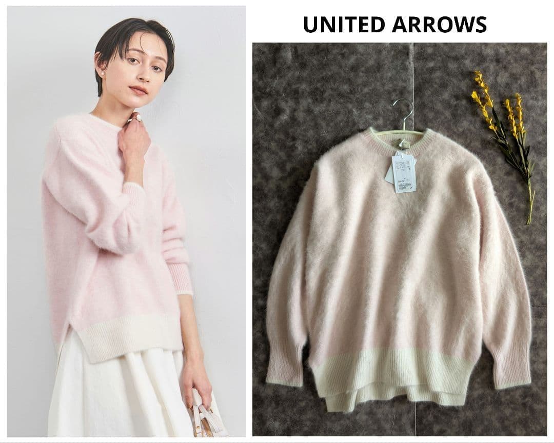UNITED ARROWS 　フォックス カシミヤ クルーネック ニット