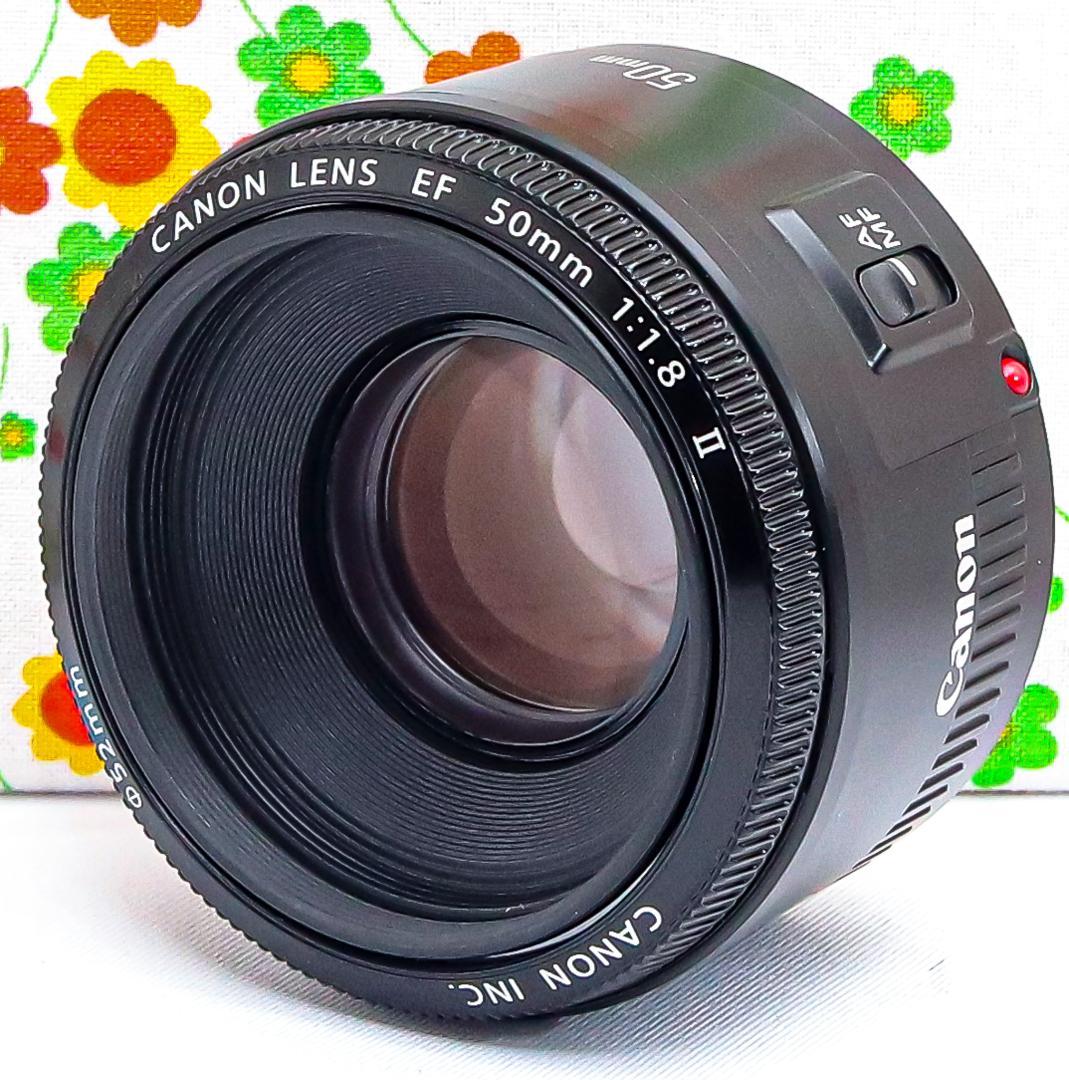 キャノン Canon EF 50mm F1.8 Ⅱ☆単焦点レンズ☆神レンズ